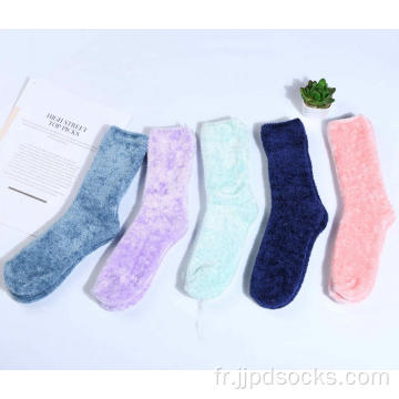 Filles Chenille Chaussettes confortables Couleur personnalisée